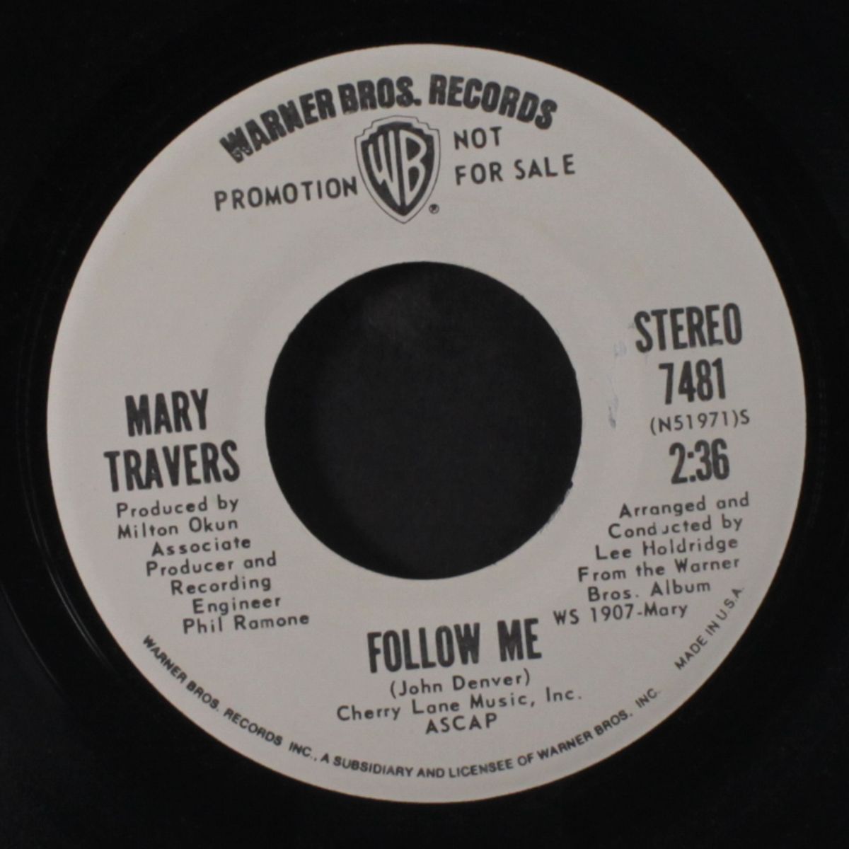 follow me / mono by MARY TRAVERS
