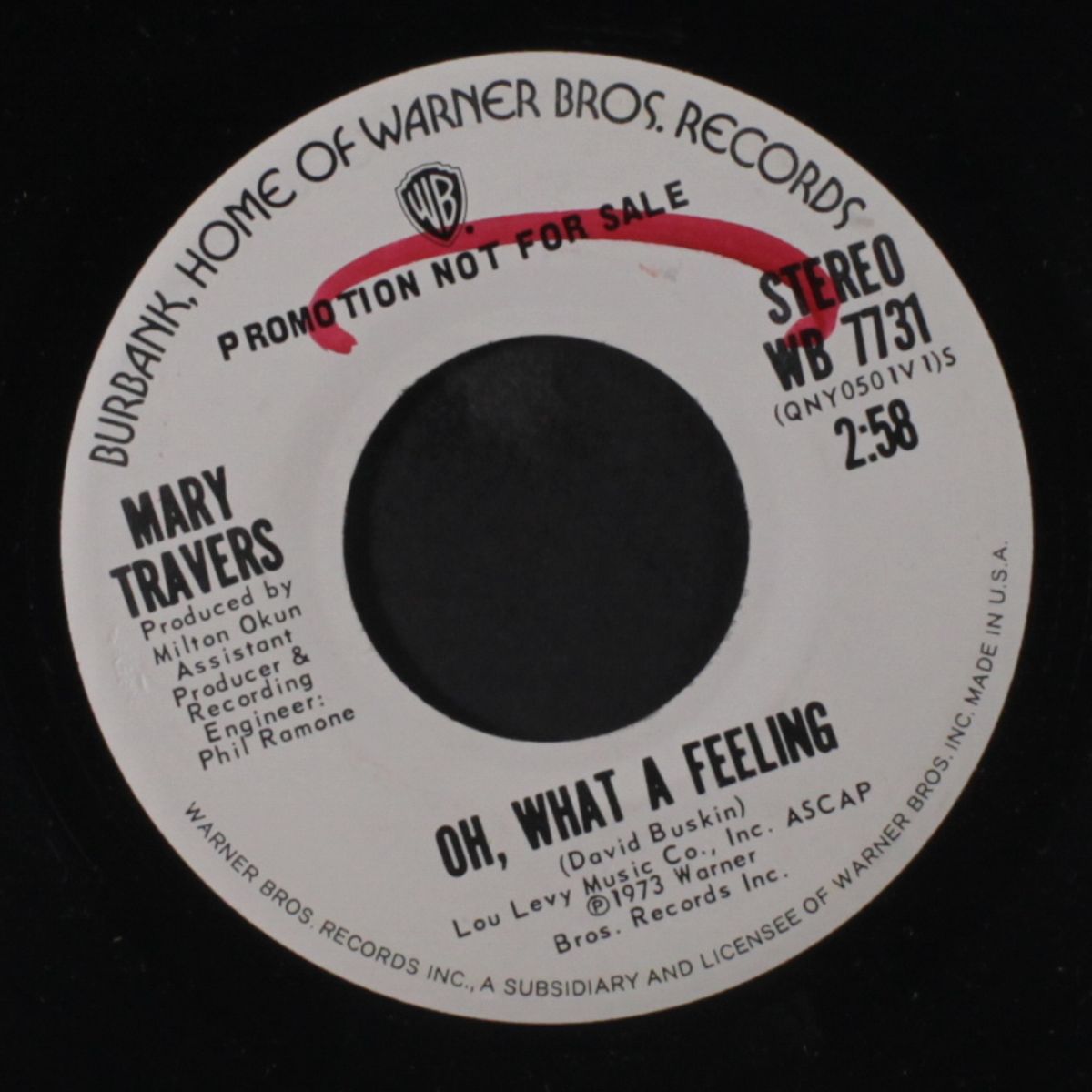 oh, what a feeling / mono by MARY TRAVERS