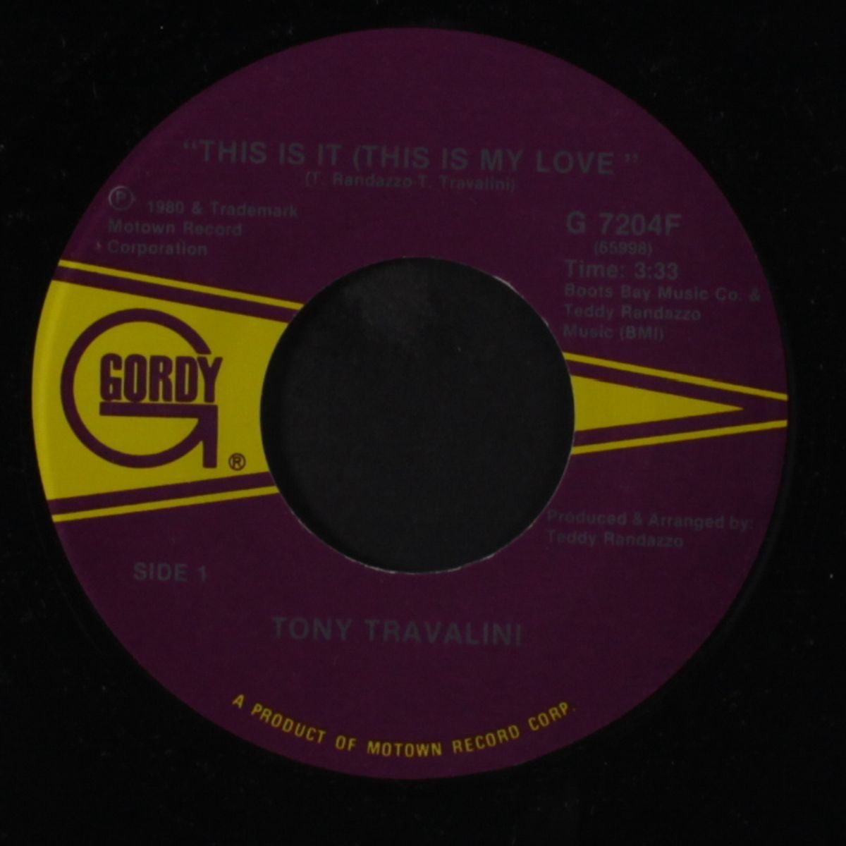 this is it (this is my love / again) by TONY TRAVALINI
