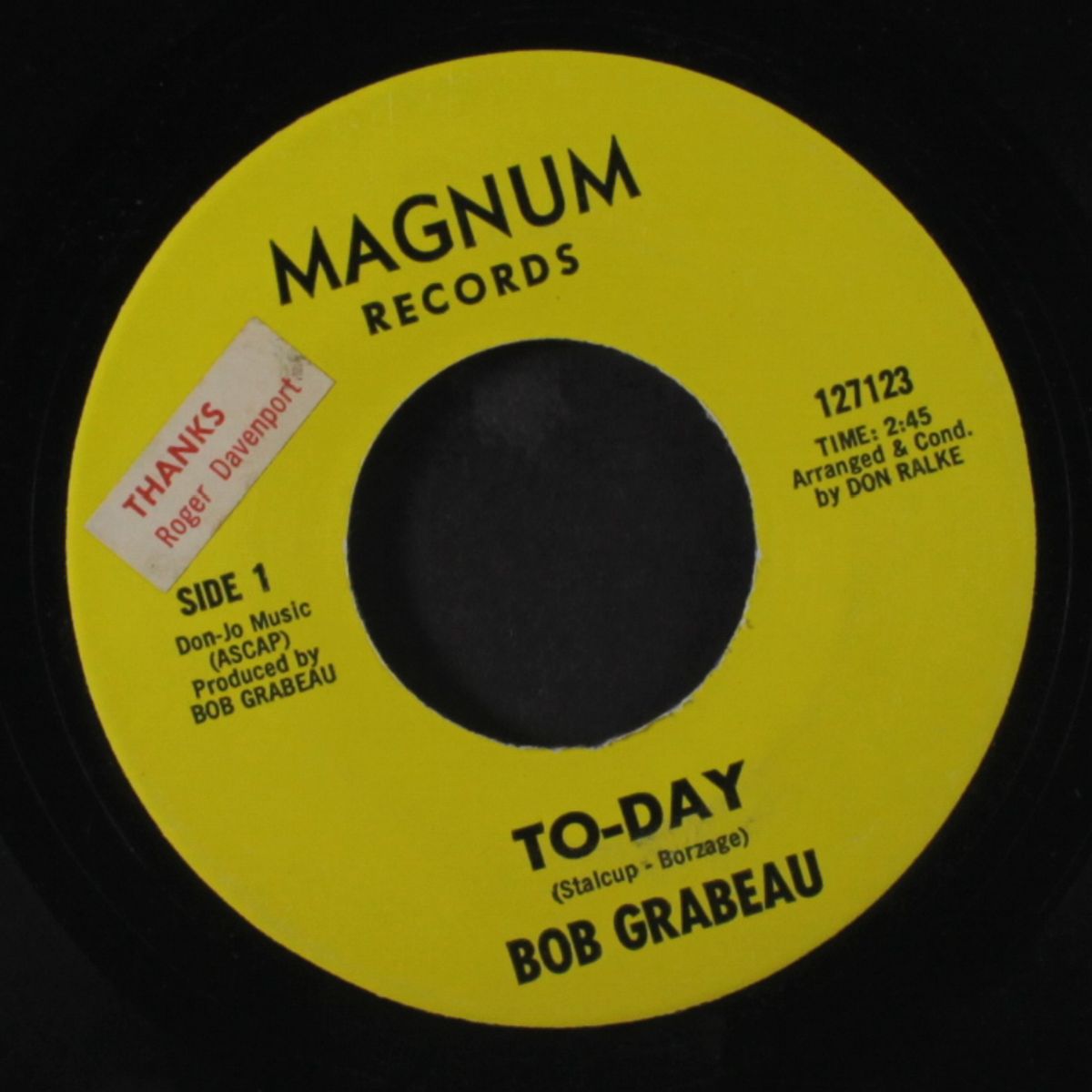 to-day / you're my life by BOB GRABEAU