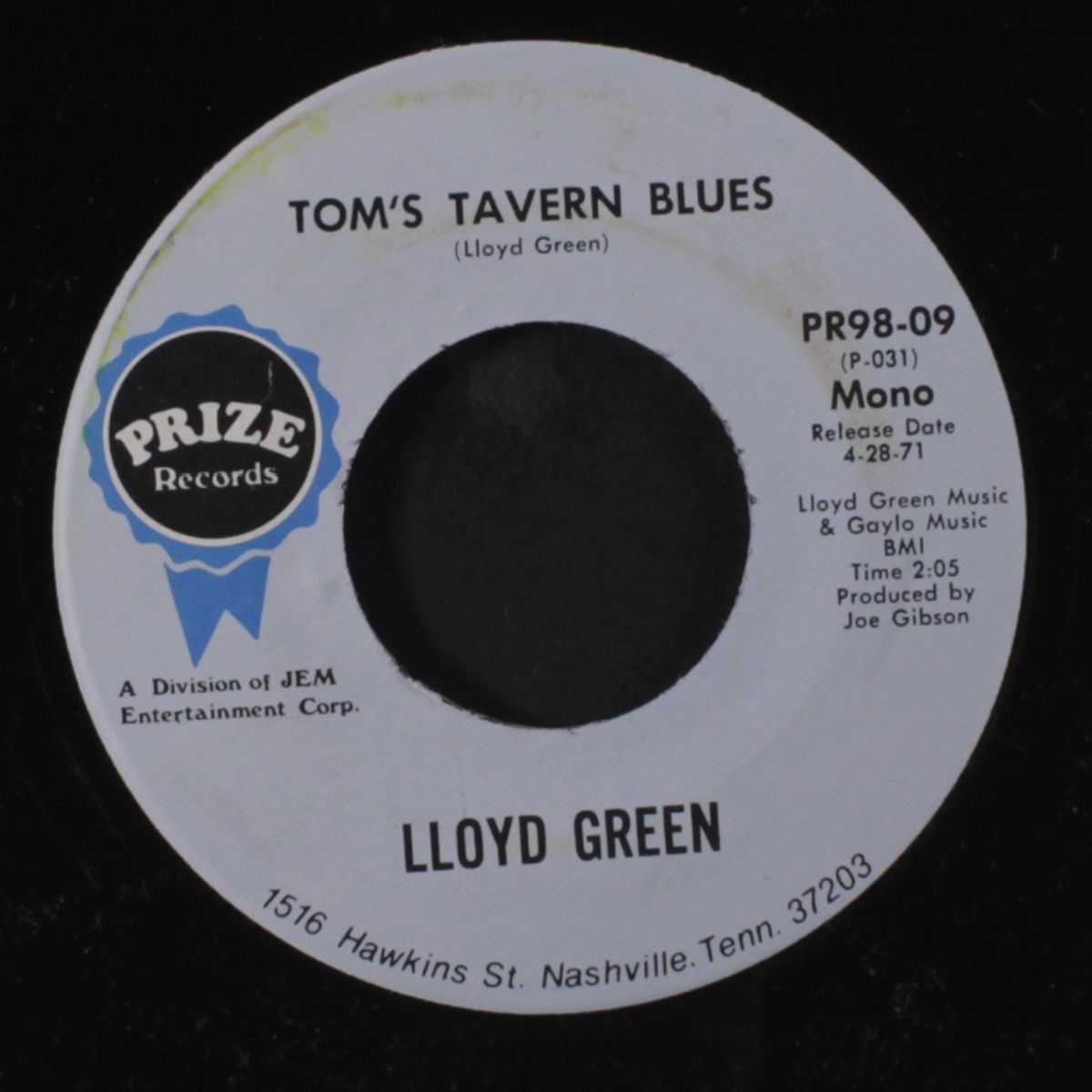 sound waves / tom's tavern blues by LLOYD GREEN