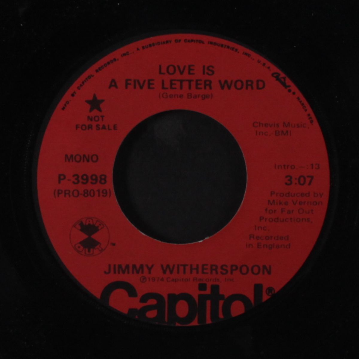 love is a five letter word / mono by JIMMY WITHERSPOON