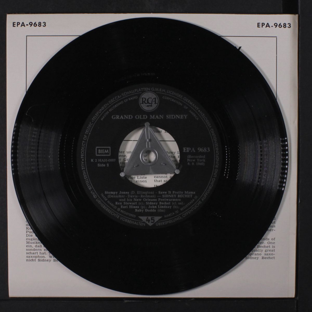 grand old man sidney by SIDNEY BECHET