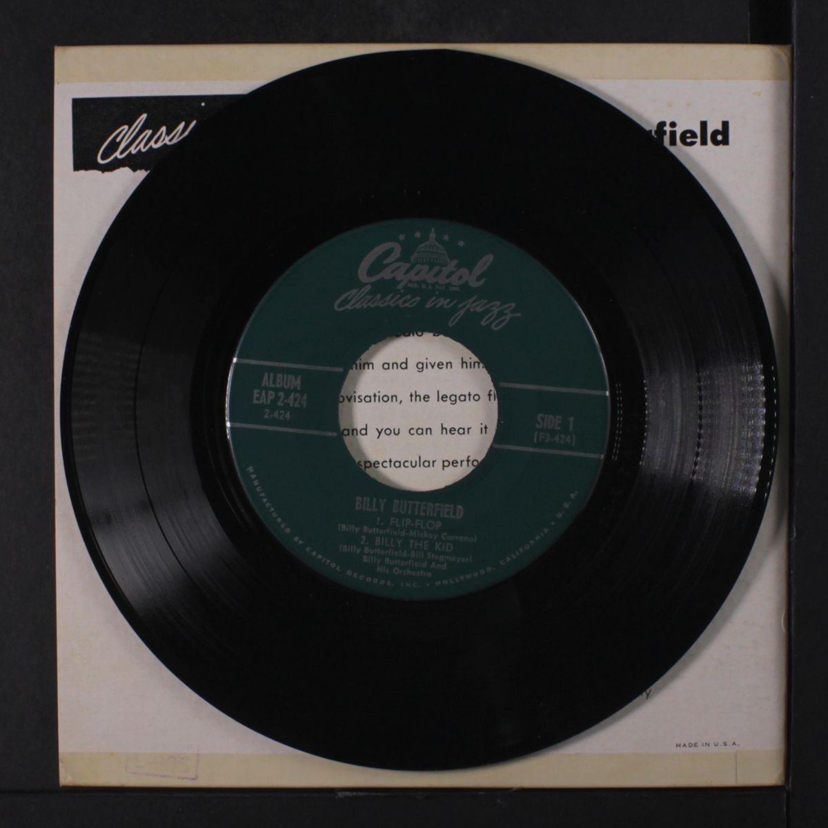 classics in jazz, part 2 by BILLY BUTTERFIELD