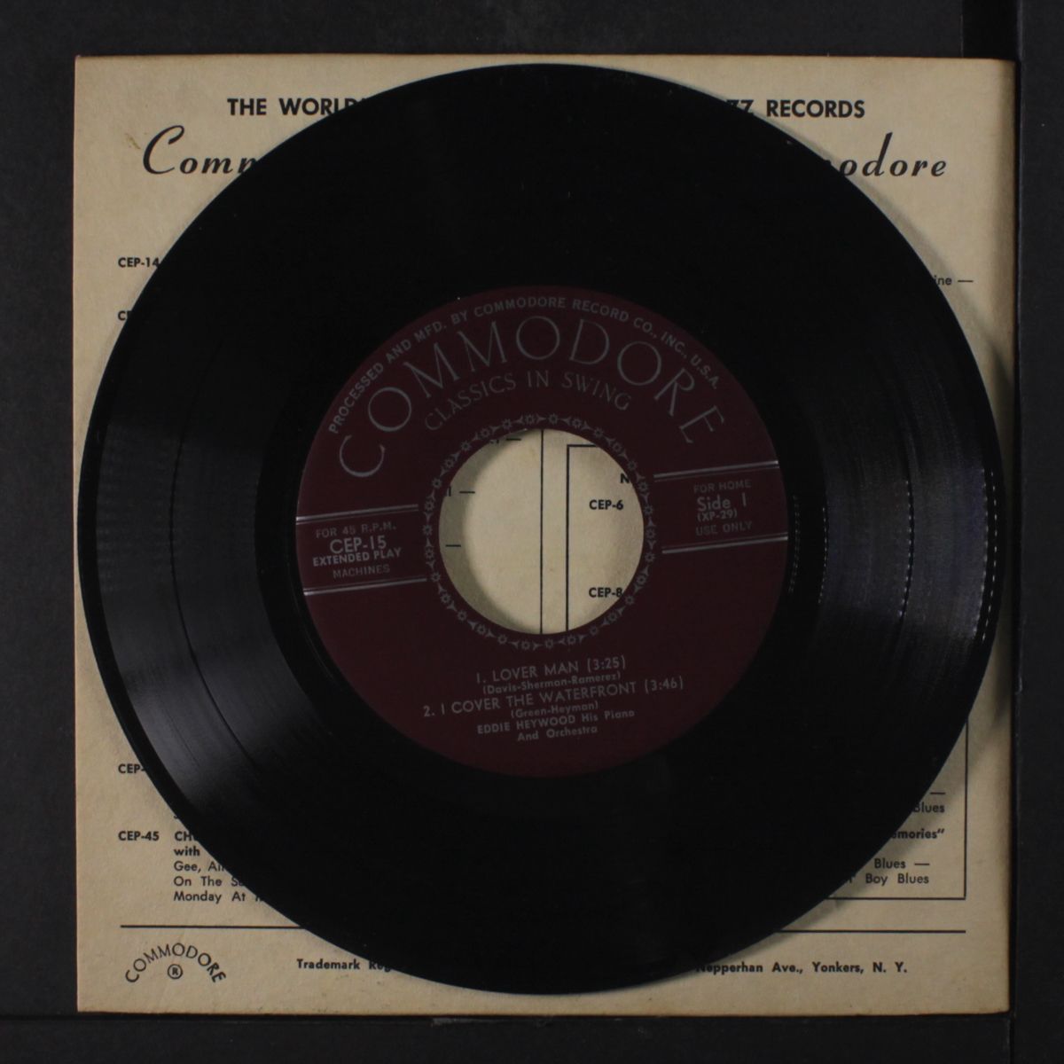 his piano, and orchestra by EDDIE HEYWOOD