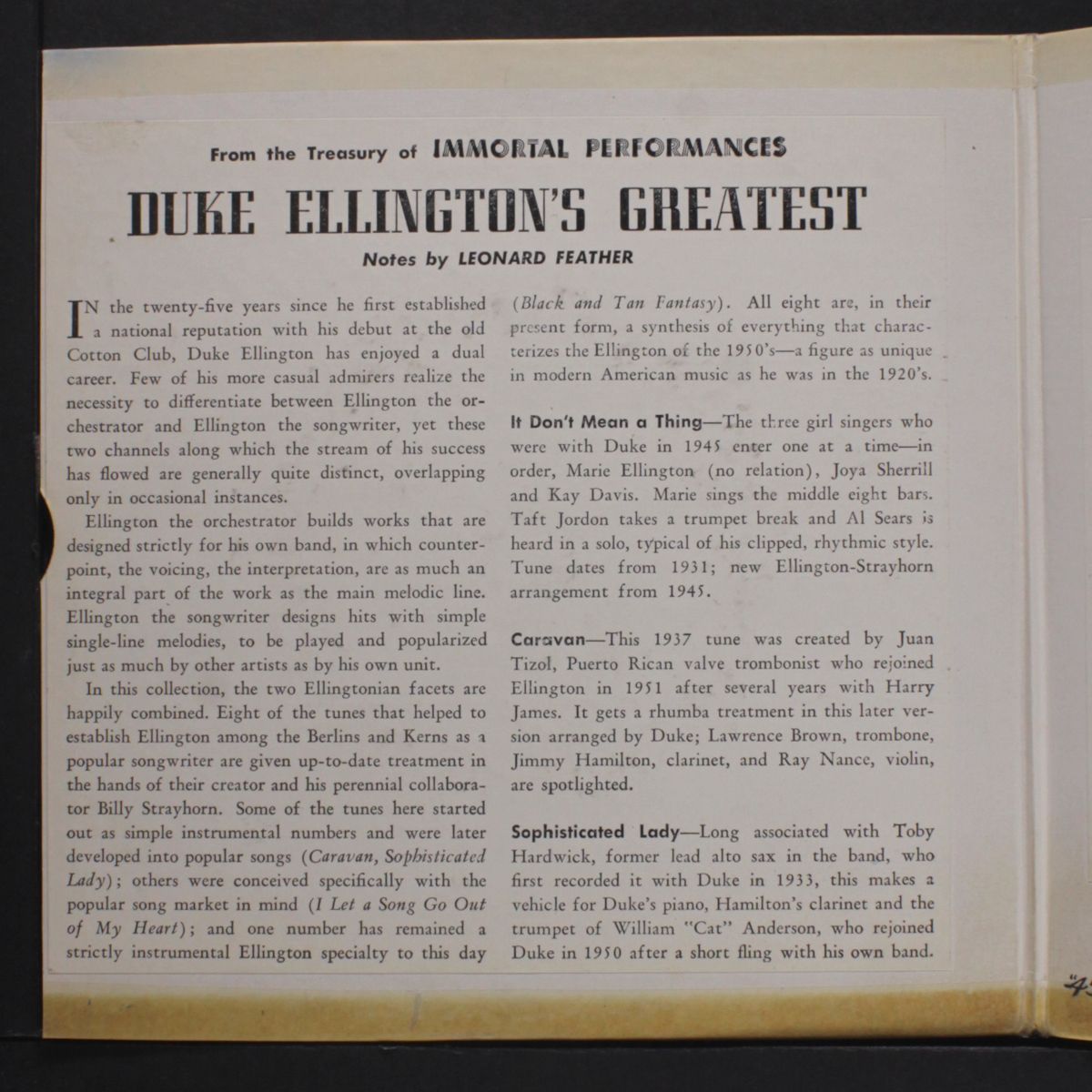 duke ellington's greatest by DUKE ELLINGTON