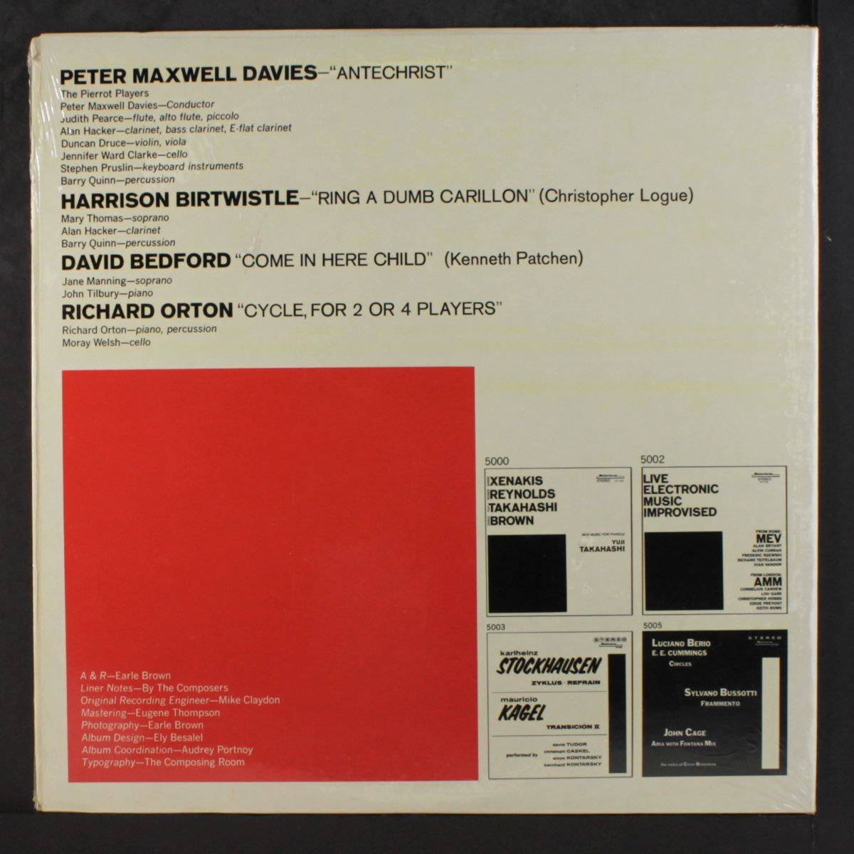 new music from london by DAVID BEDFORD & OTHERS