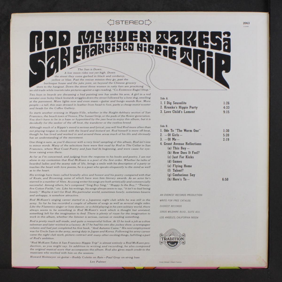 takes a san francisco hippie trip by ROD MCKUEN