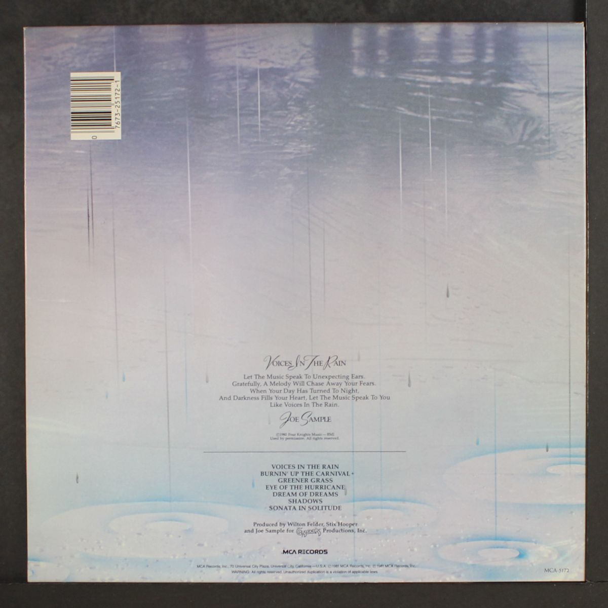 voices in the rain by JOE SAMPLE