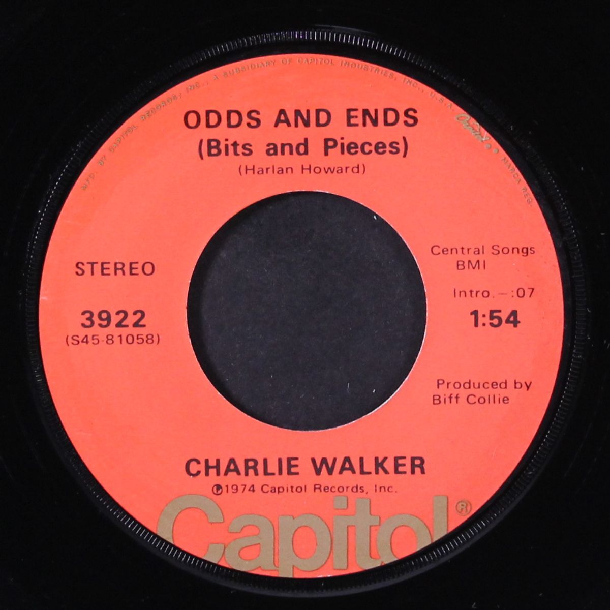 odds and ends by CHARLIE WALKER