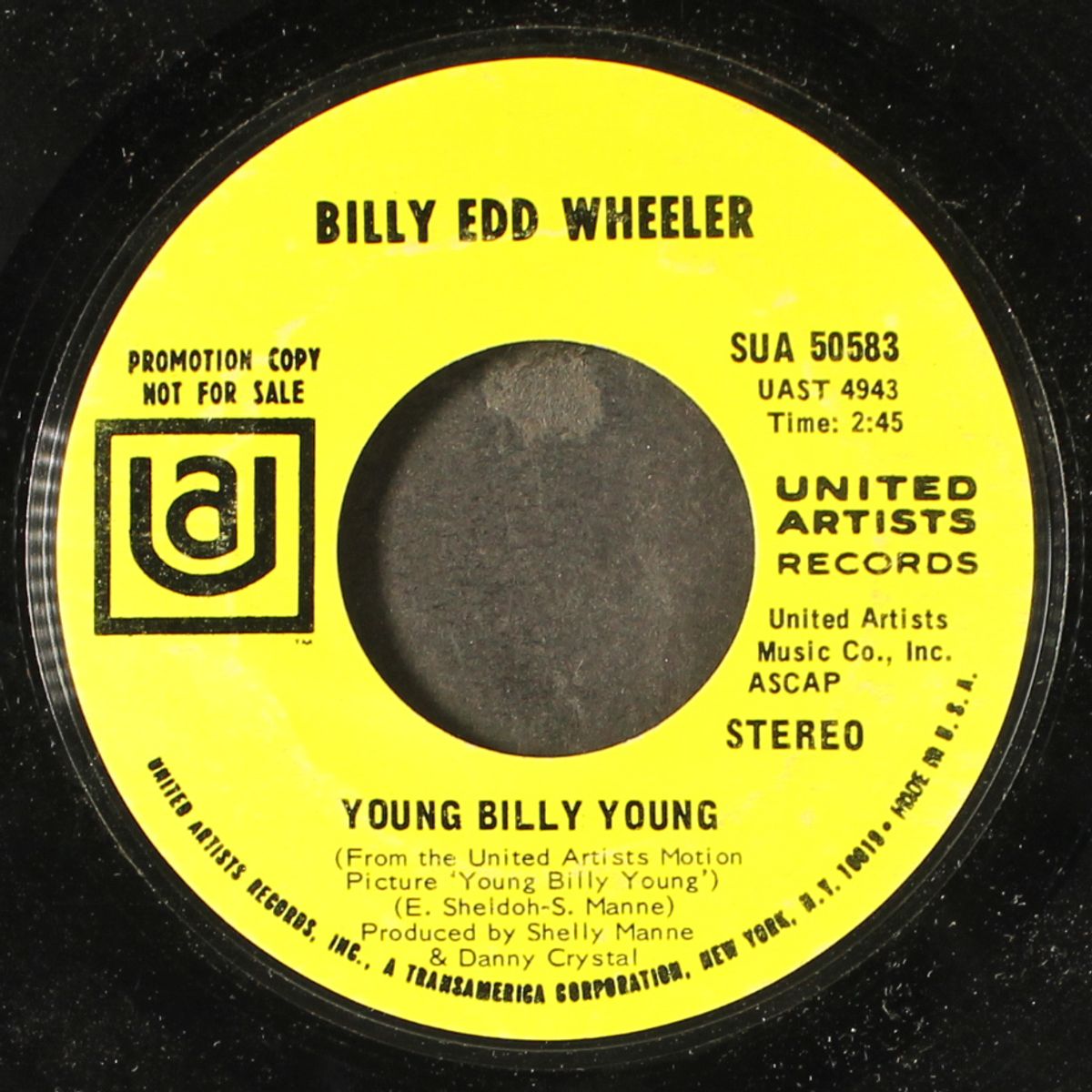 bow of love / young billy young by BILLY EDD WHEELER