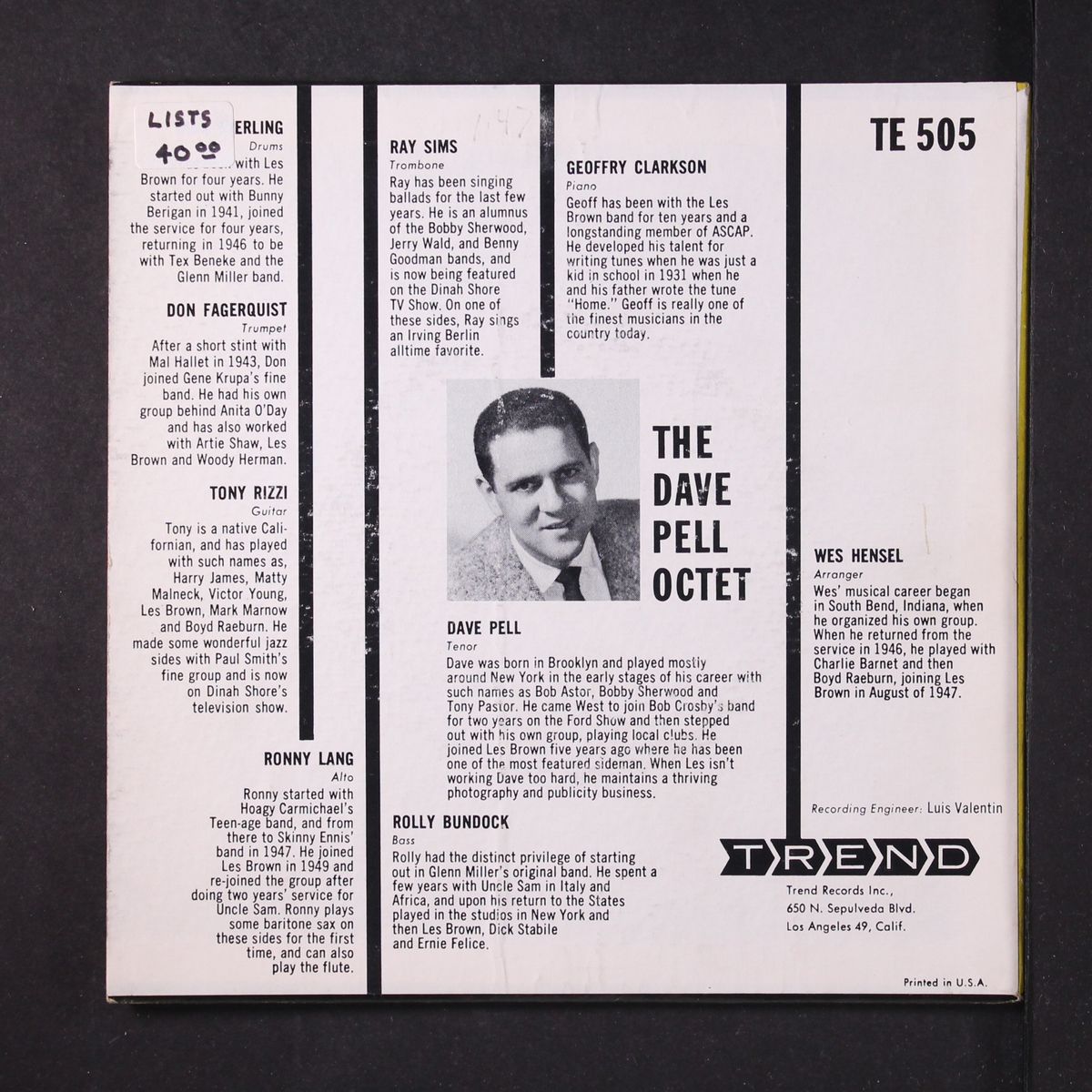rare irving berlin by DAVE PELL