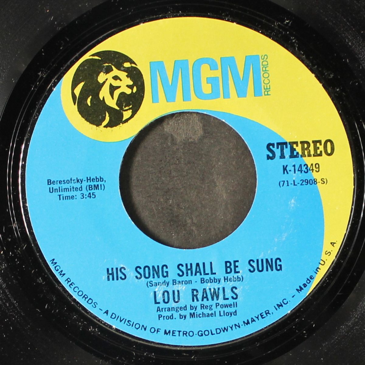 his song shall be sung / believe in me by LOU RAWLS