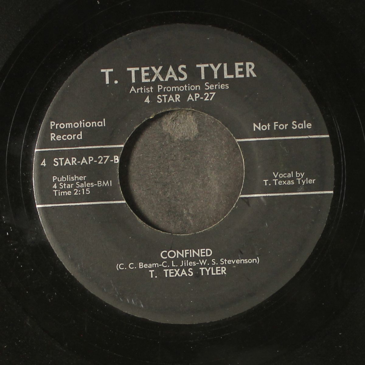 let the teardrops fall / confined by T. TEXAS TYLER