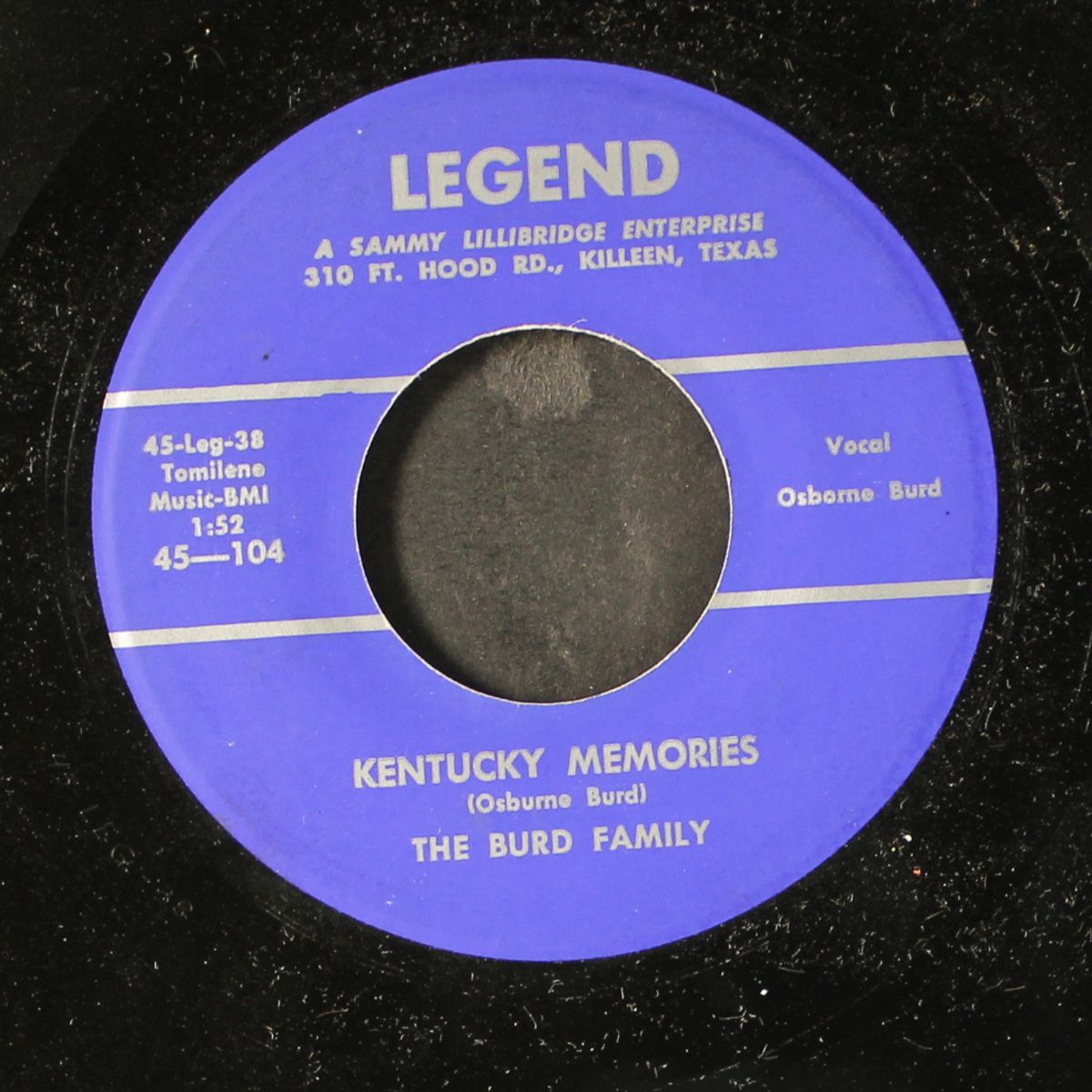 second hand heart / kentucky memories by BURD FAMILY