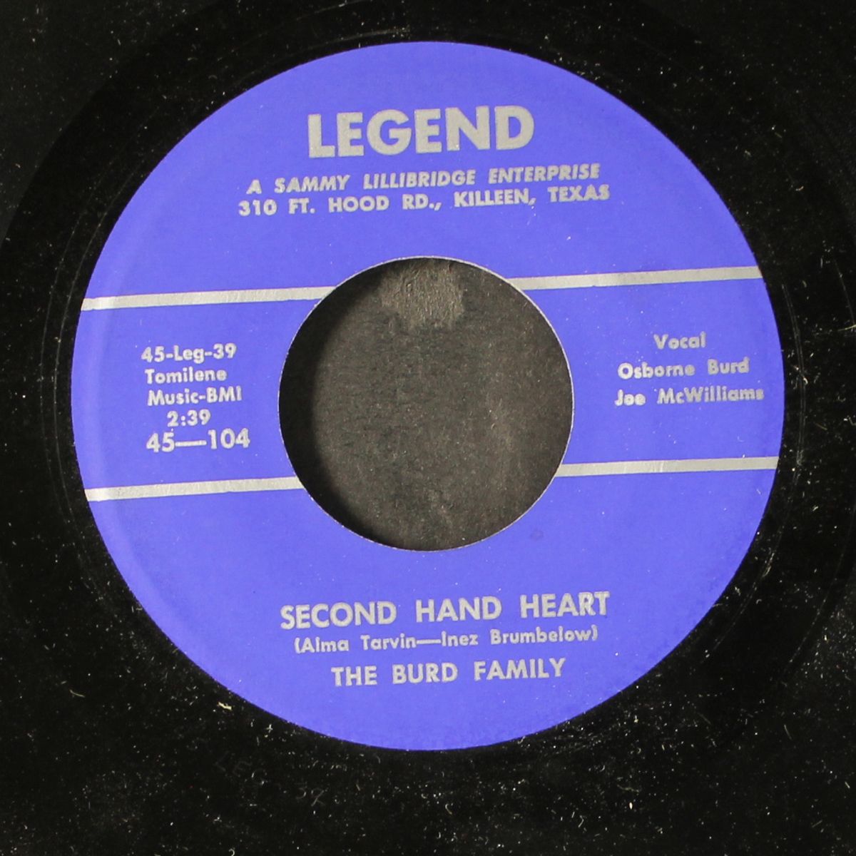 second hand heart / kentucky memories by BURD FAMILY