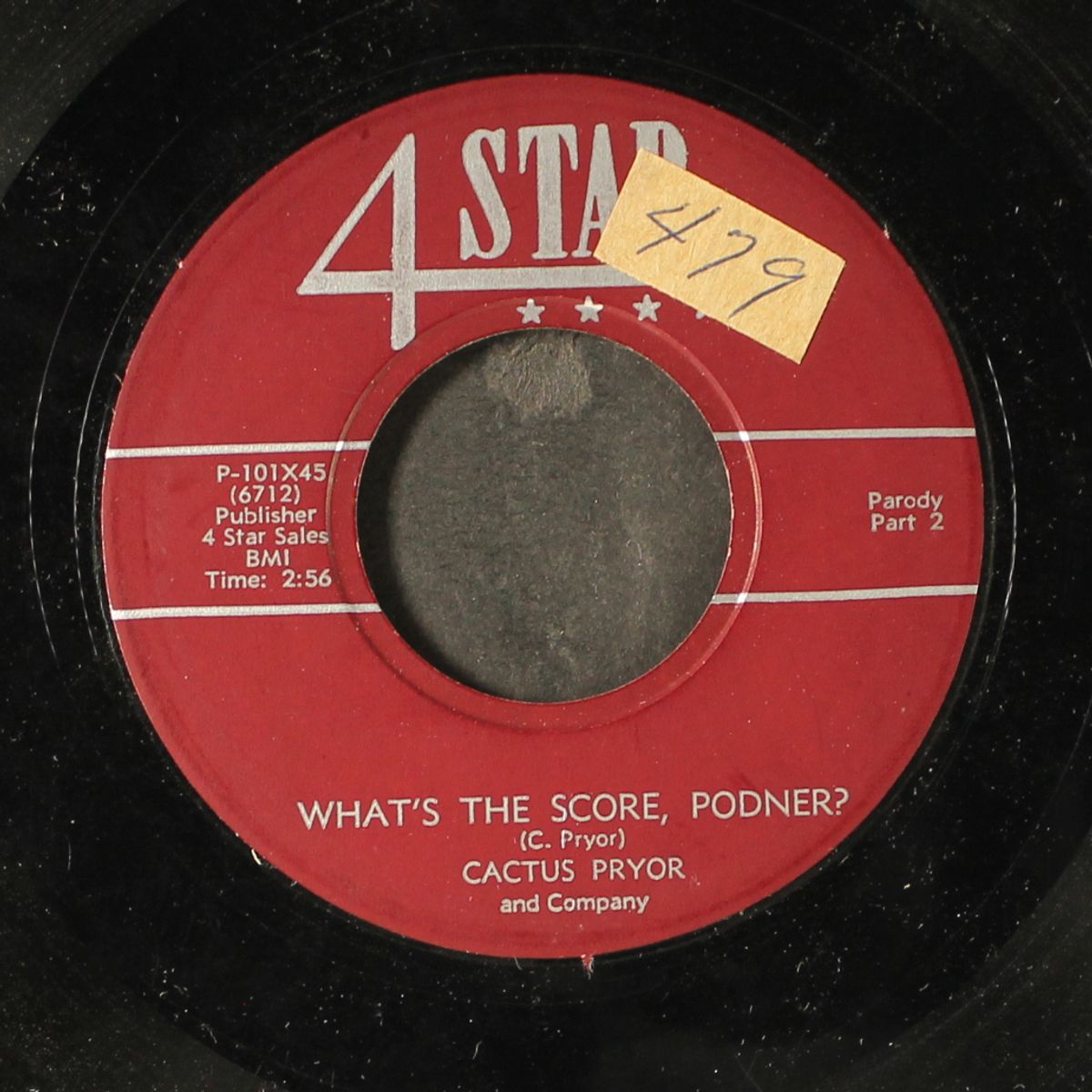 what's the score, podner / part 2 by CACTUS PRYOR
