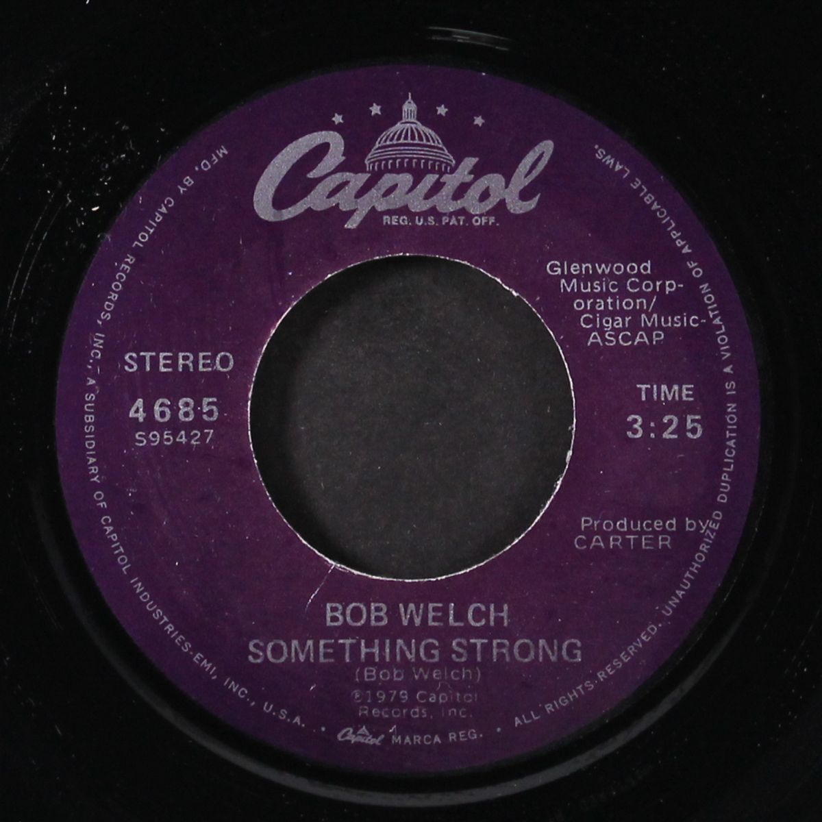 precious love / something strong by BOB WELCH