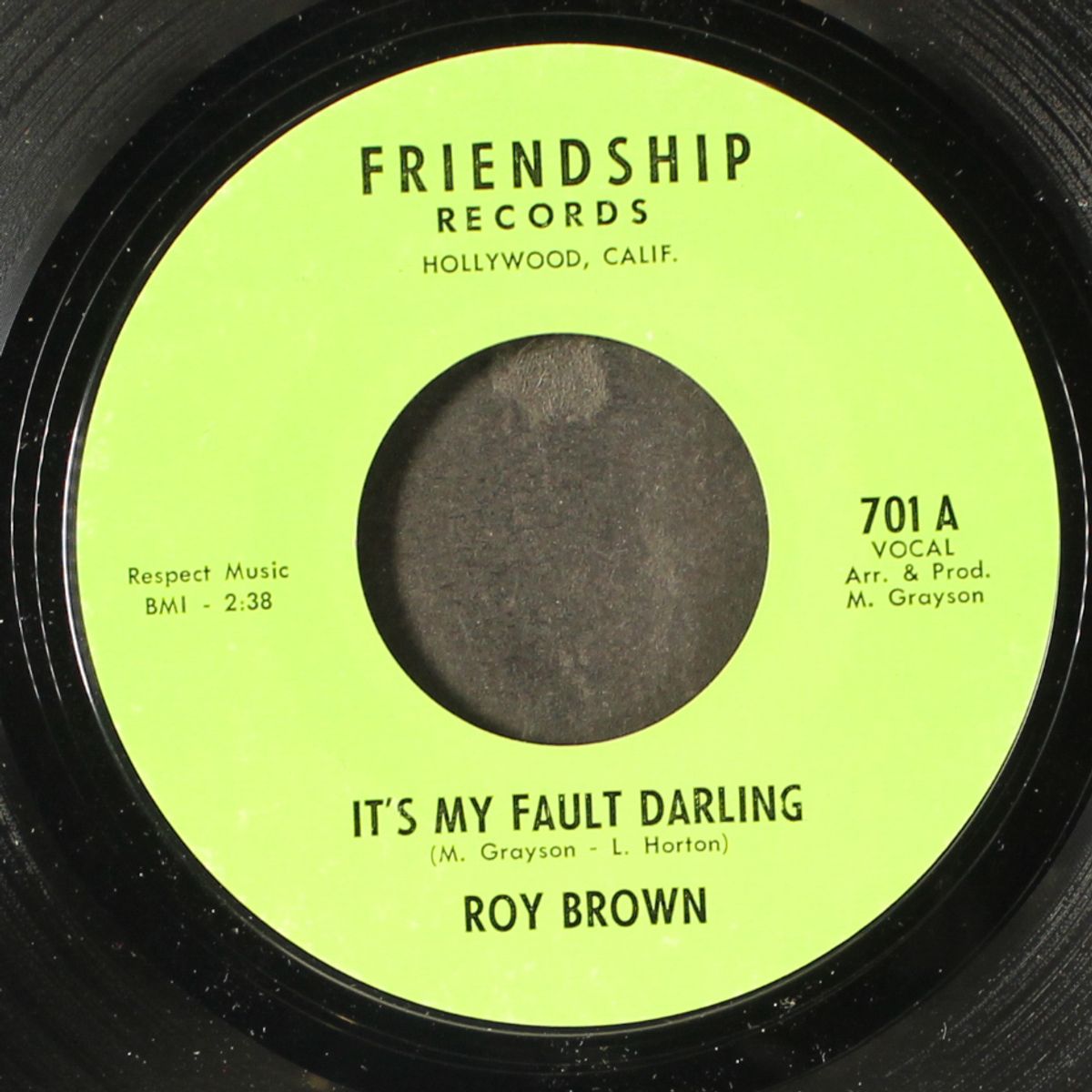it's my fault darling / love for sale by ROY BROWN