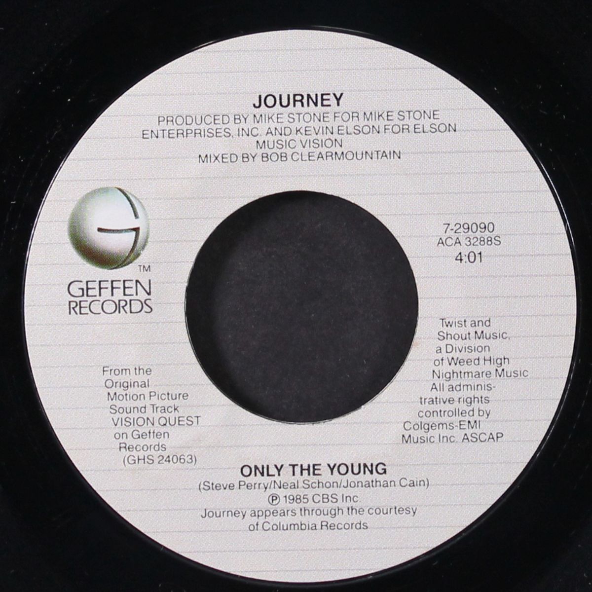only the young / i'll fall in love again by JOURNEY / SAMMY HAGAR