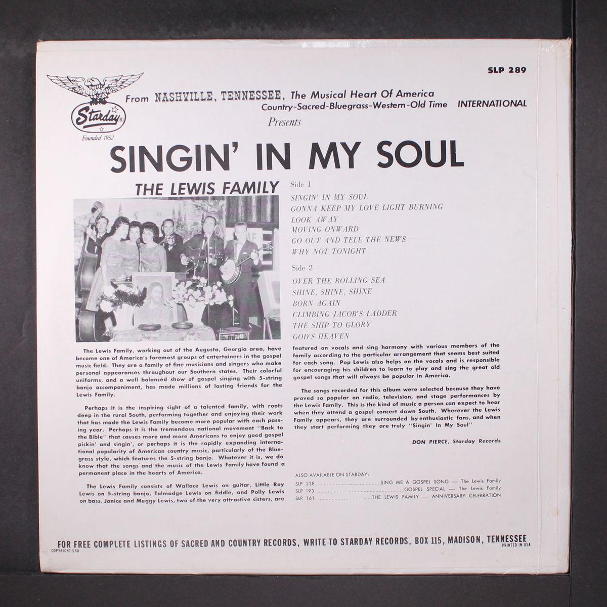 singin in my soul by LEWIS FAMILY