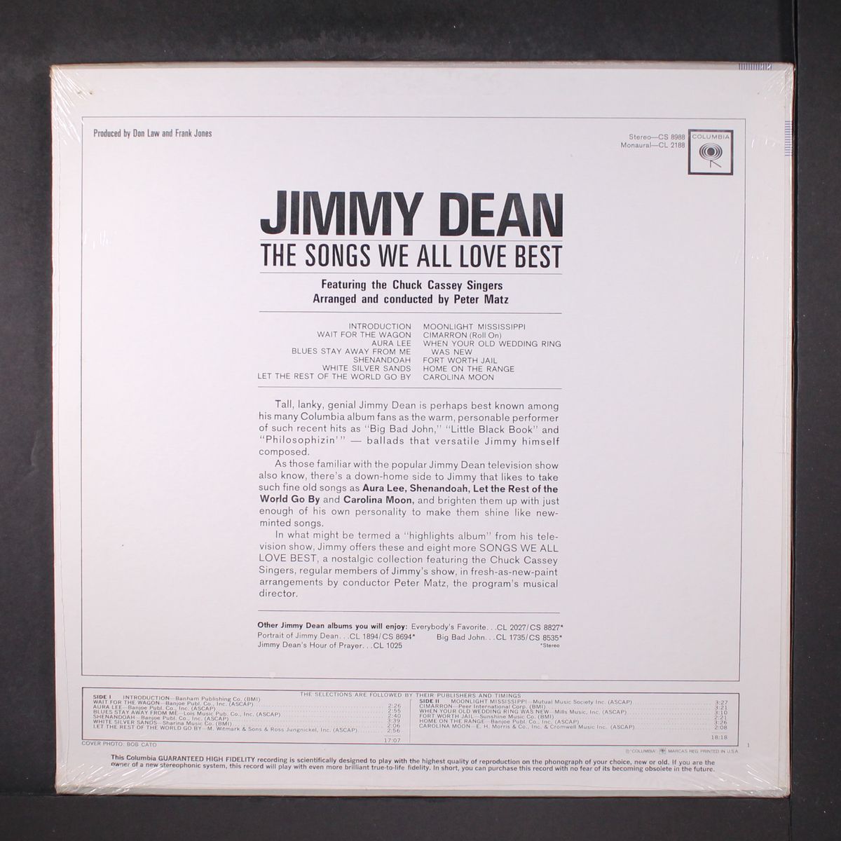 the songs we all love best by JIMMY DEAN