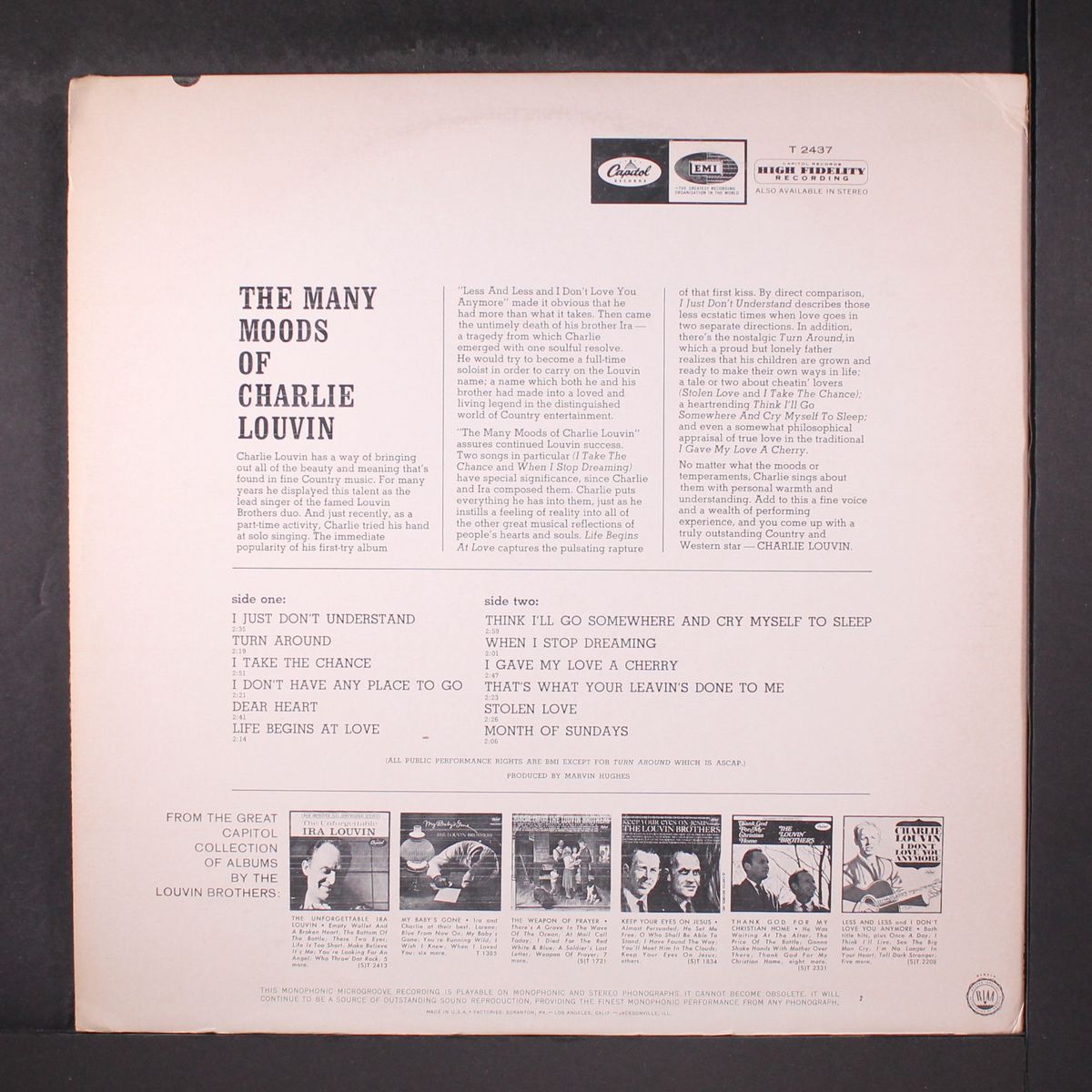 many moods of by CHARLIE LOUVIN