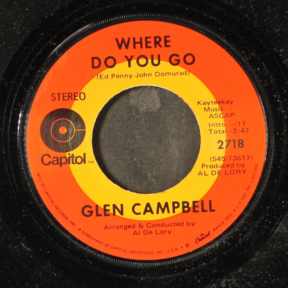 honey come back / where do you go by GLEN CAMPBELL