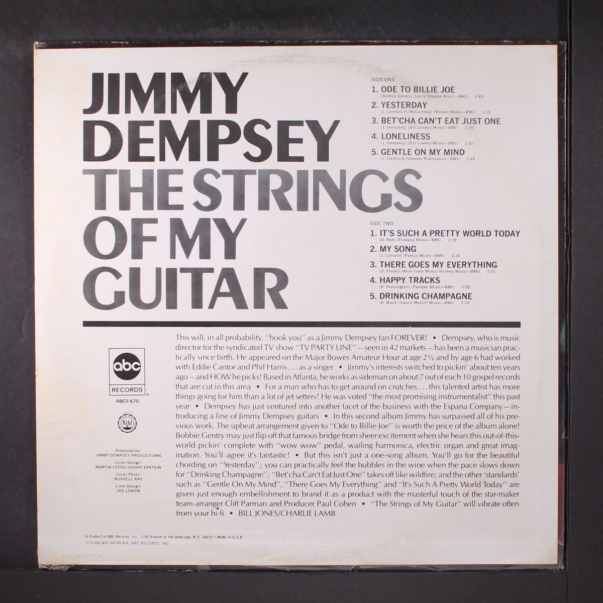 the strings of my guitar by JIMMY DEMPSEY