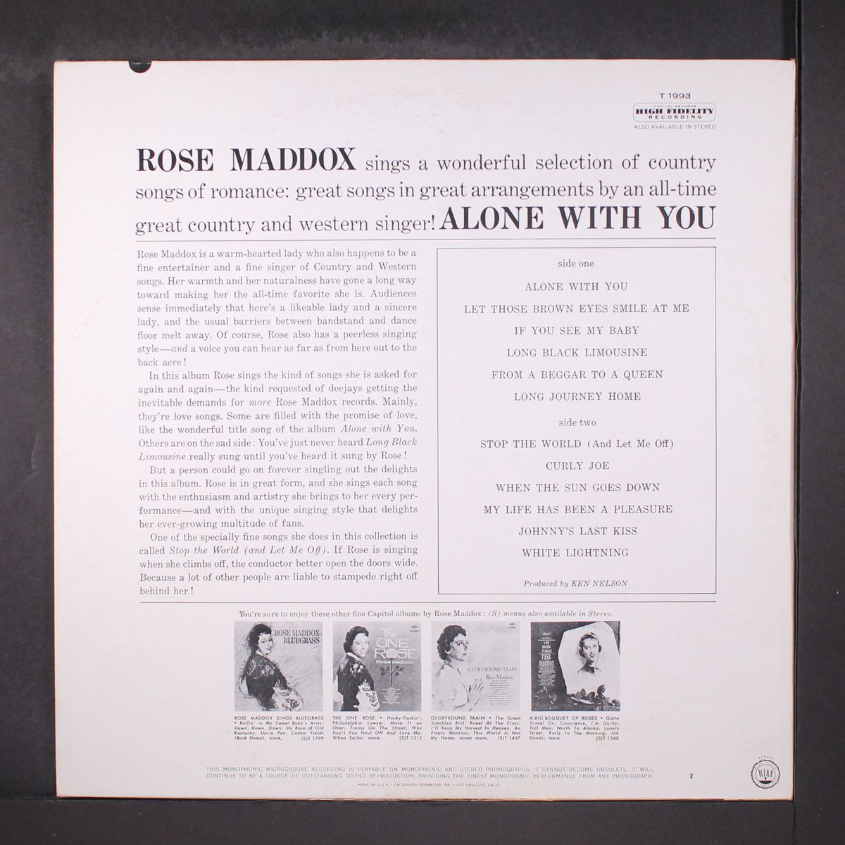 alone with you by ROSE MADDOX