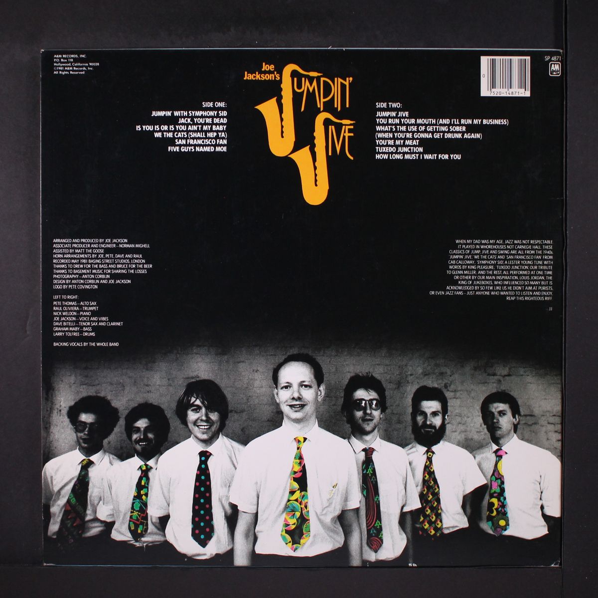 joe jackson's jumpin' jive by JOE JACKSON