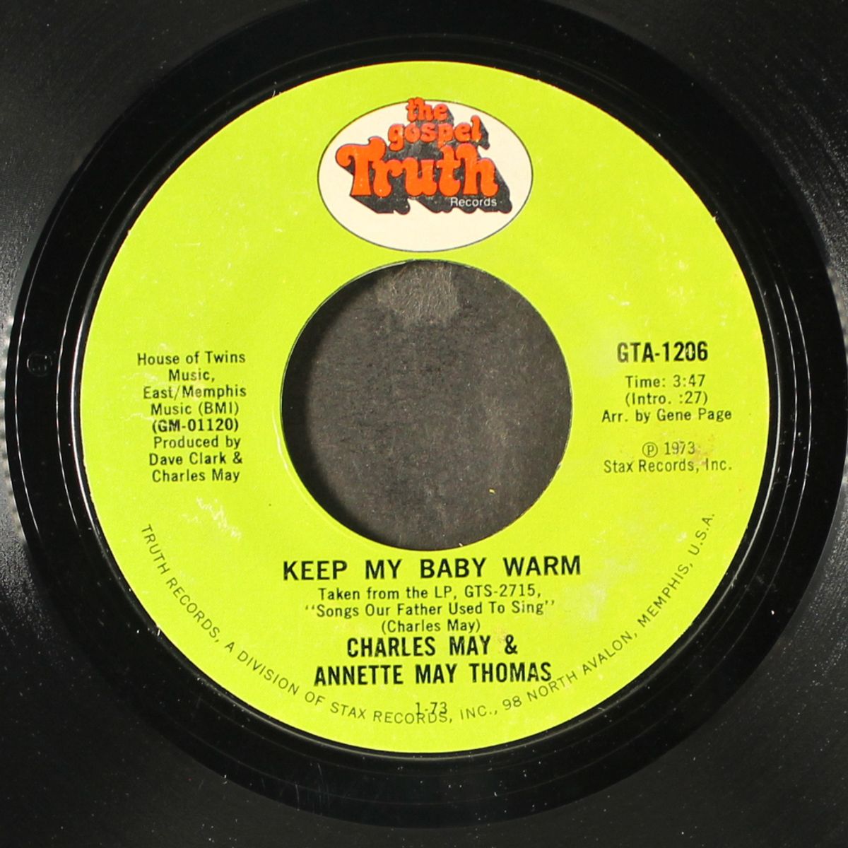 keep my baby warm / satisfied by CHARLES MAY & ANNETTE MAY THOMAS