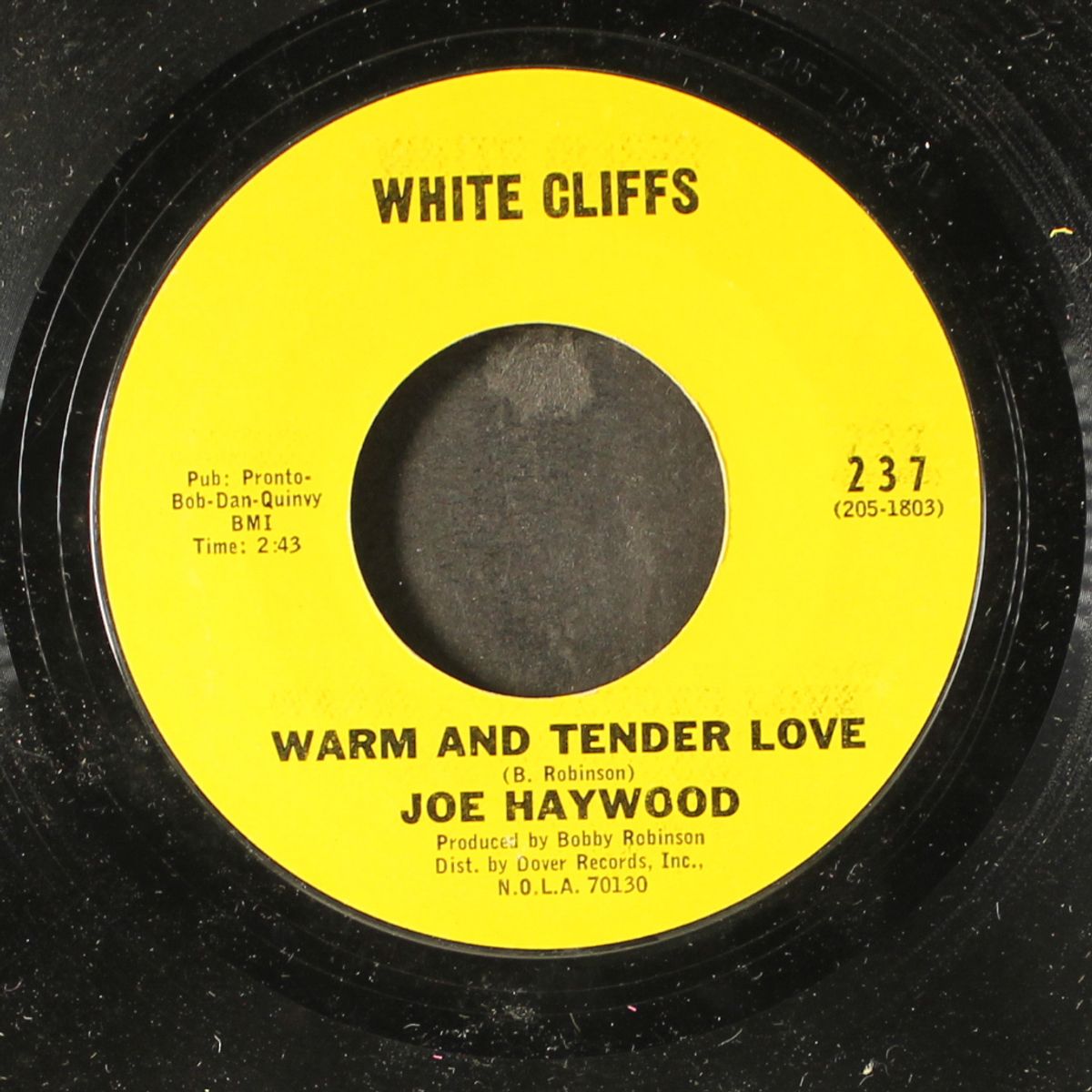 warm and tender love / i would if i could by JOE HAYWOOD