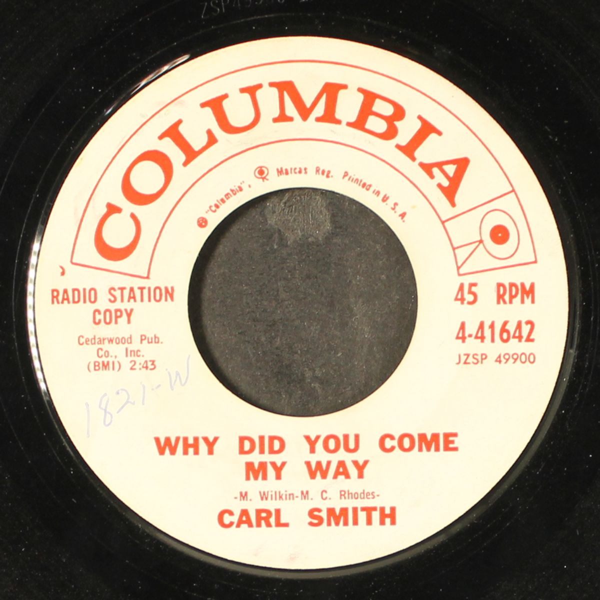 cut across shorty by CARL SMITH
