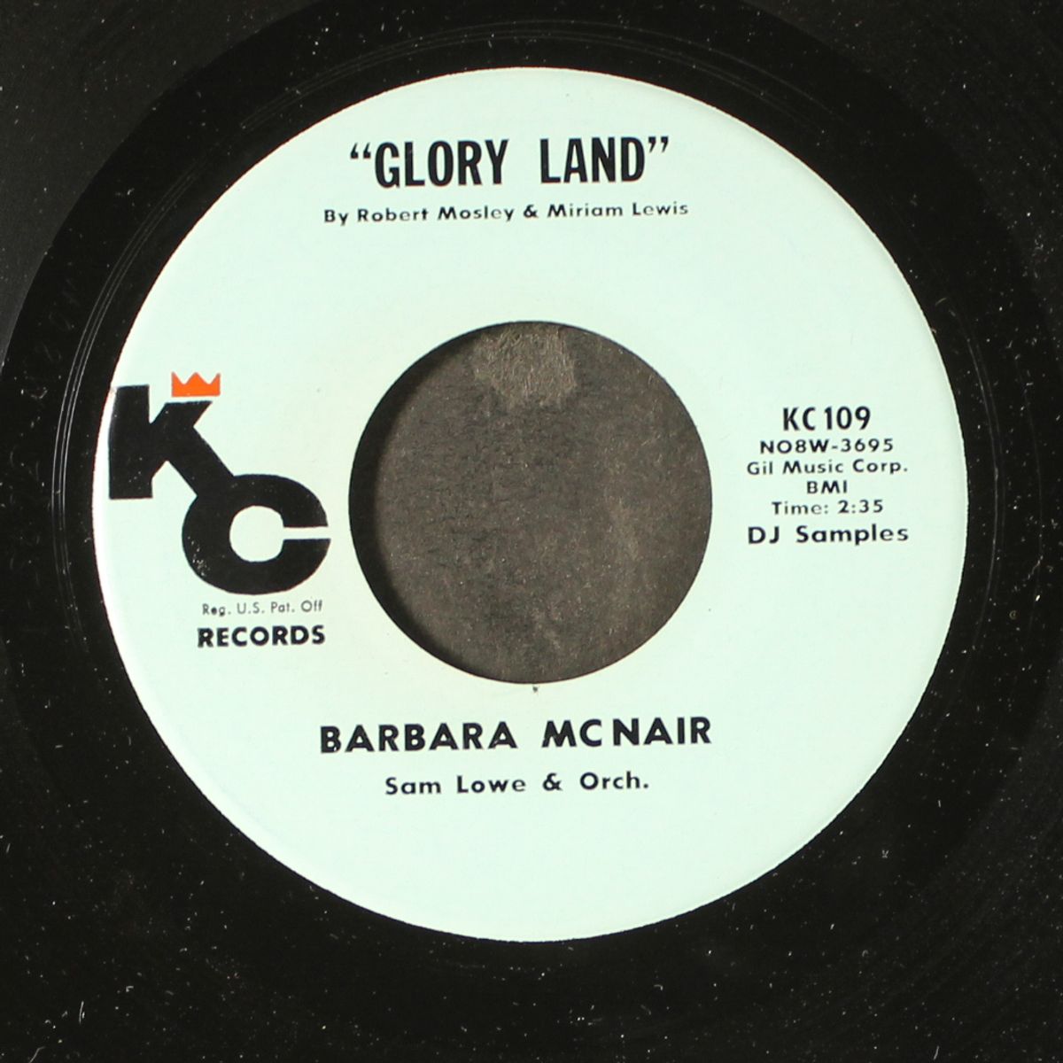 cross over the bridge / glory land by BARBARA MCNAIR