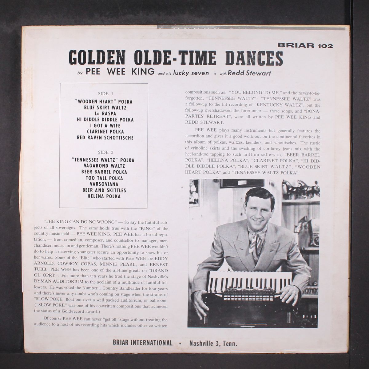 olde-tyme dances by PEE WEE KING