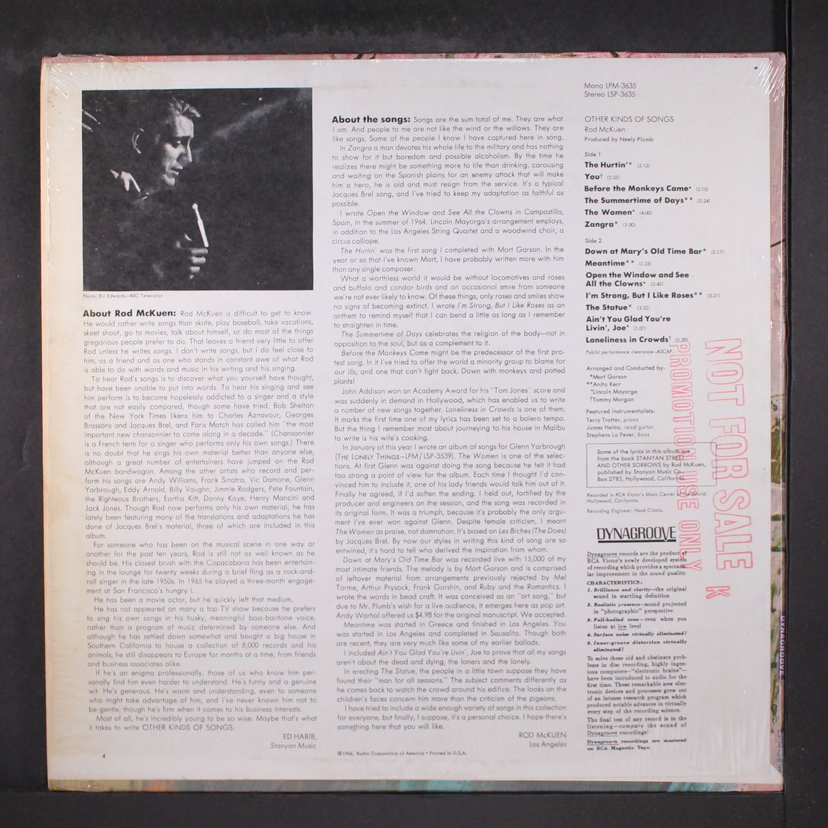 other kinds of songs by ROD MCKUEN