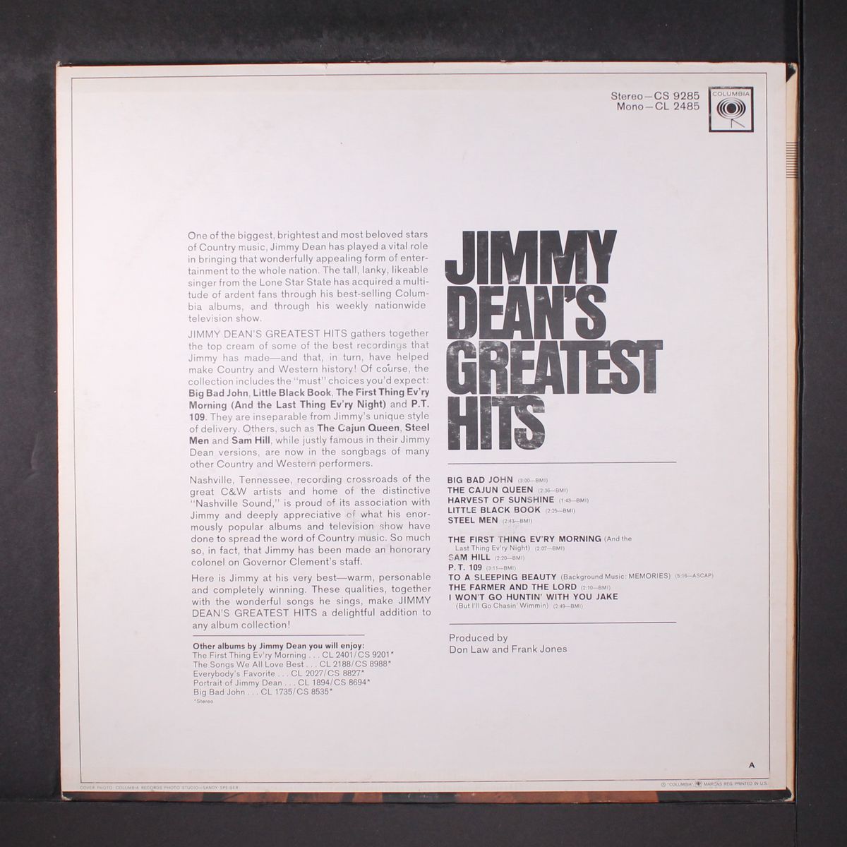 greatest hits by JIMMY DEAN