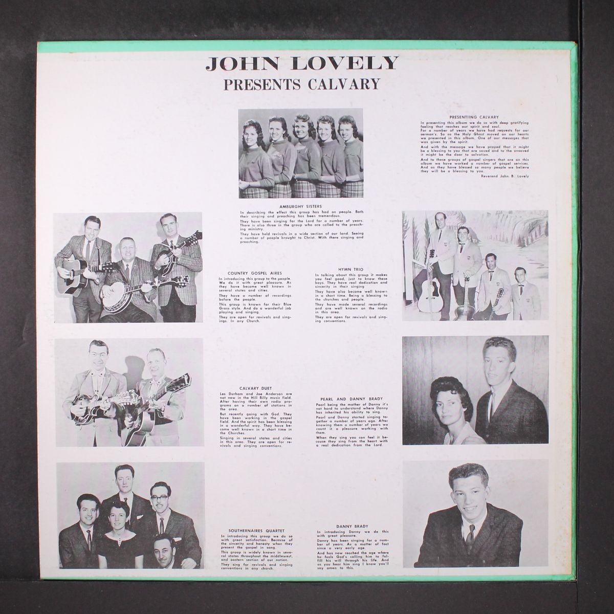 john lovely presents calvary by VARIOUS