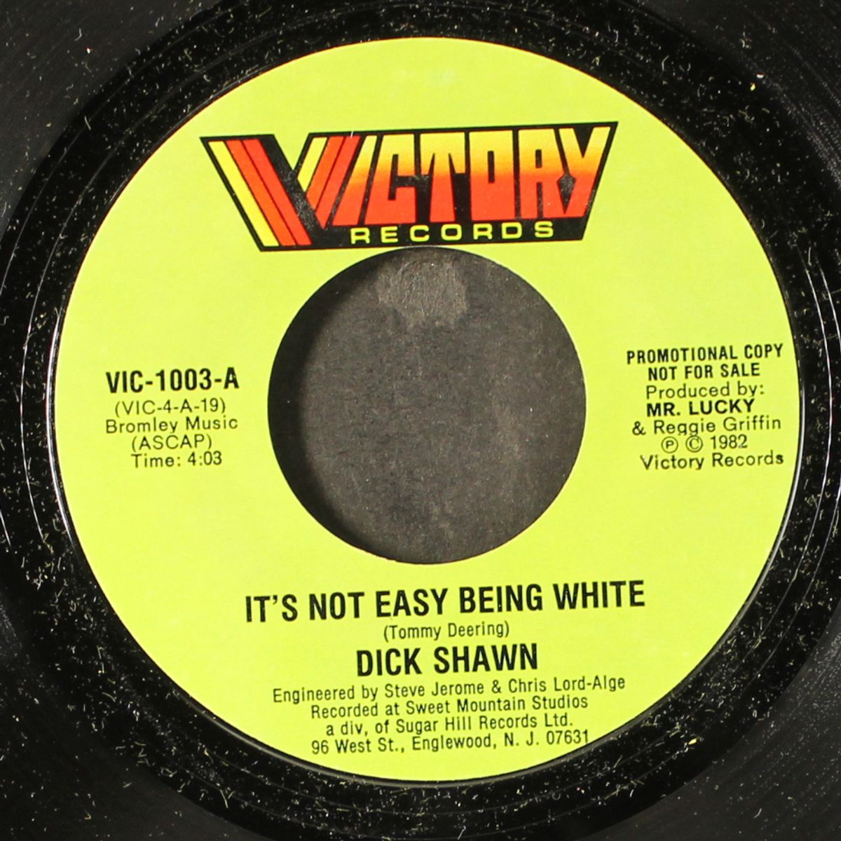 it's not easy being white / same by DICK SHAWN