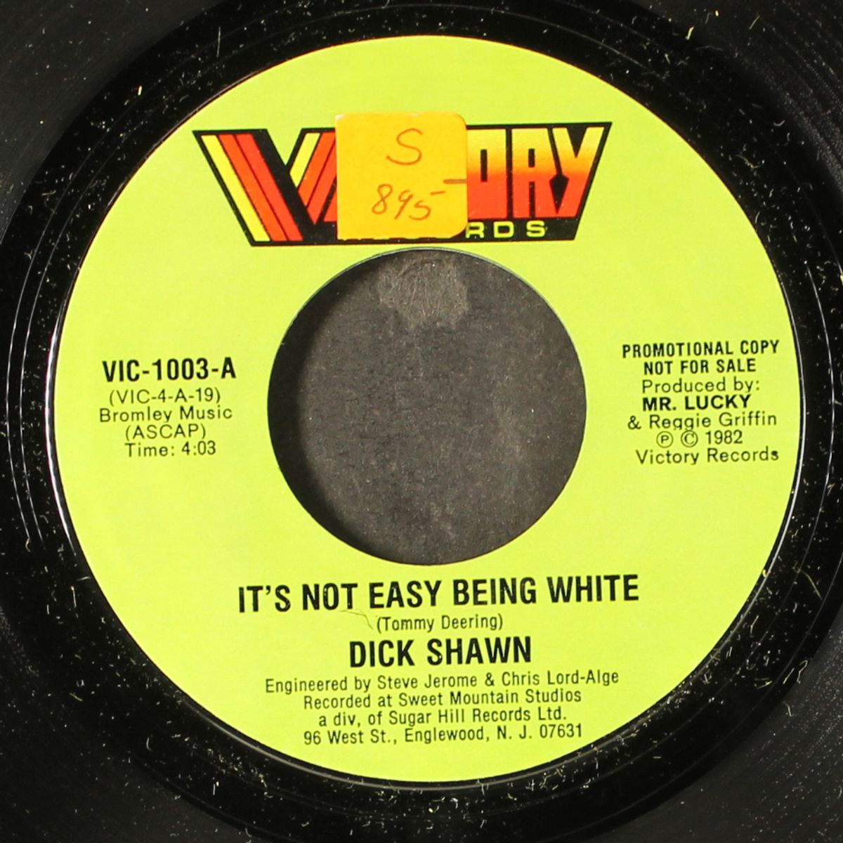 it's not easy being white / same by DICK SHAWN