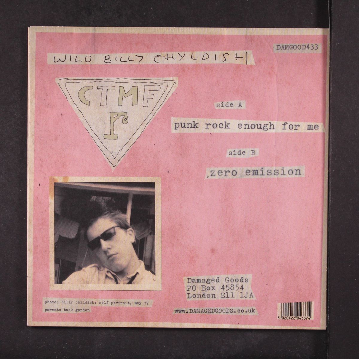punk rock enough for me / zero emission by WILD BILLY CHILDISH