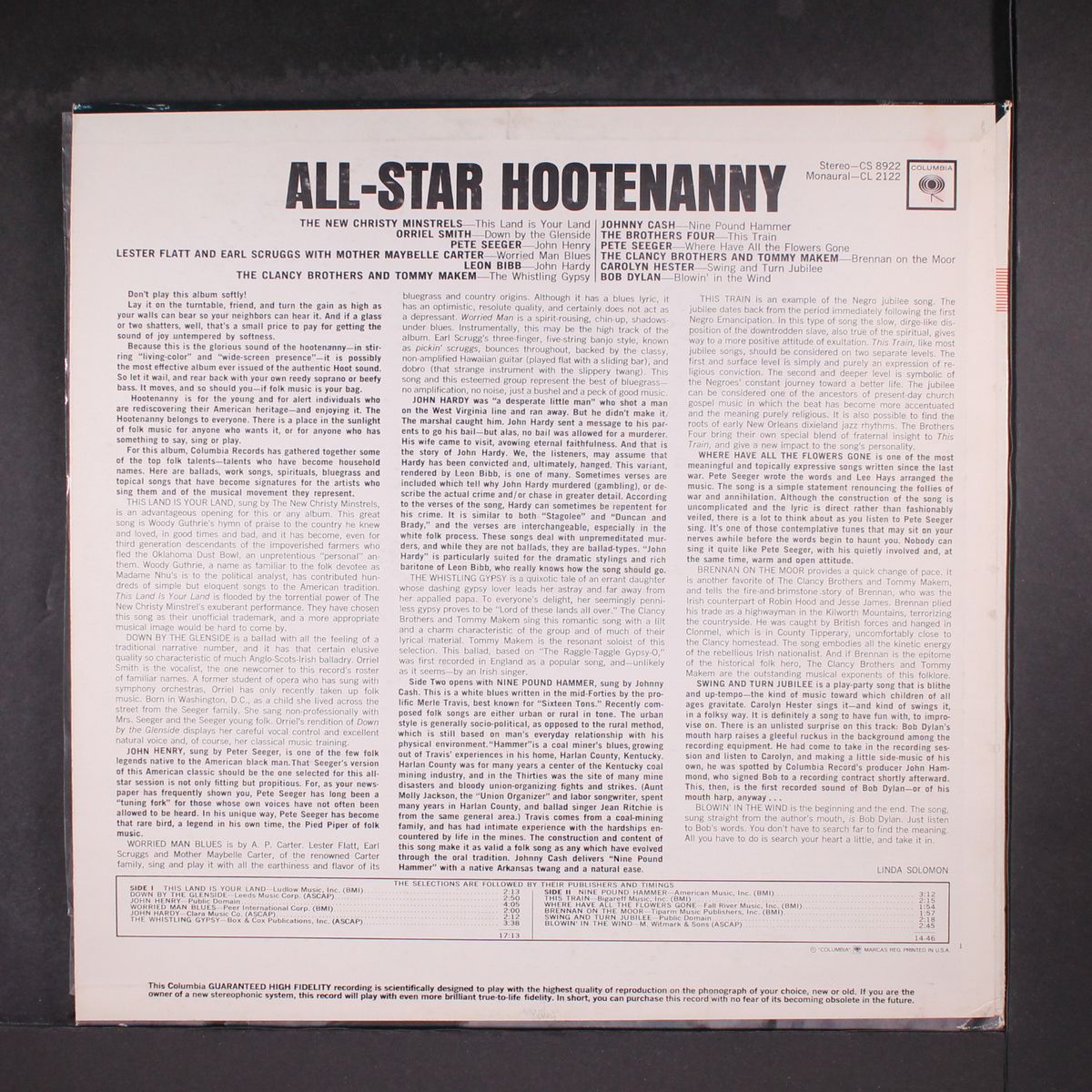 all-star hootenanny by VARIOUS
