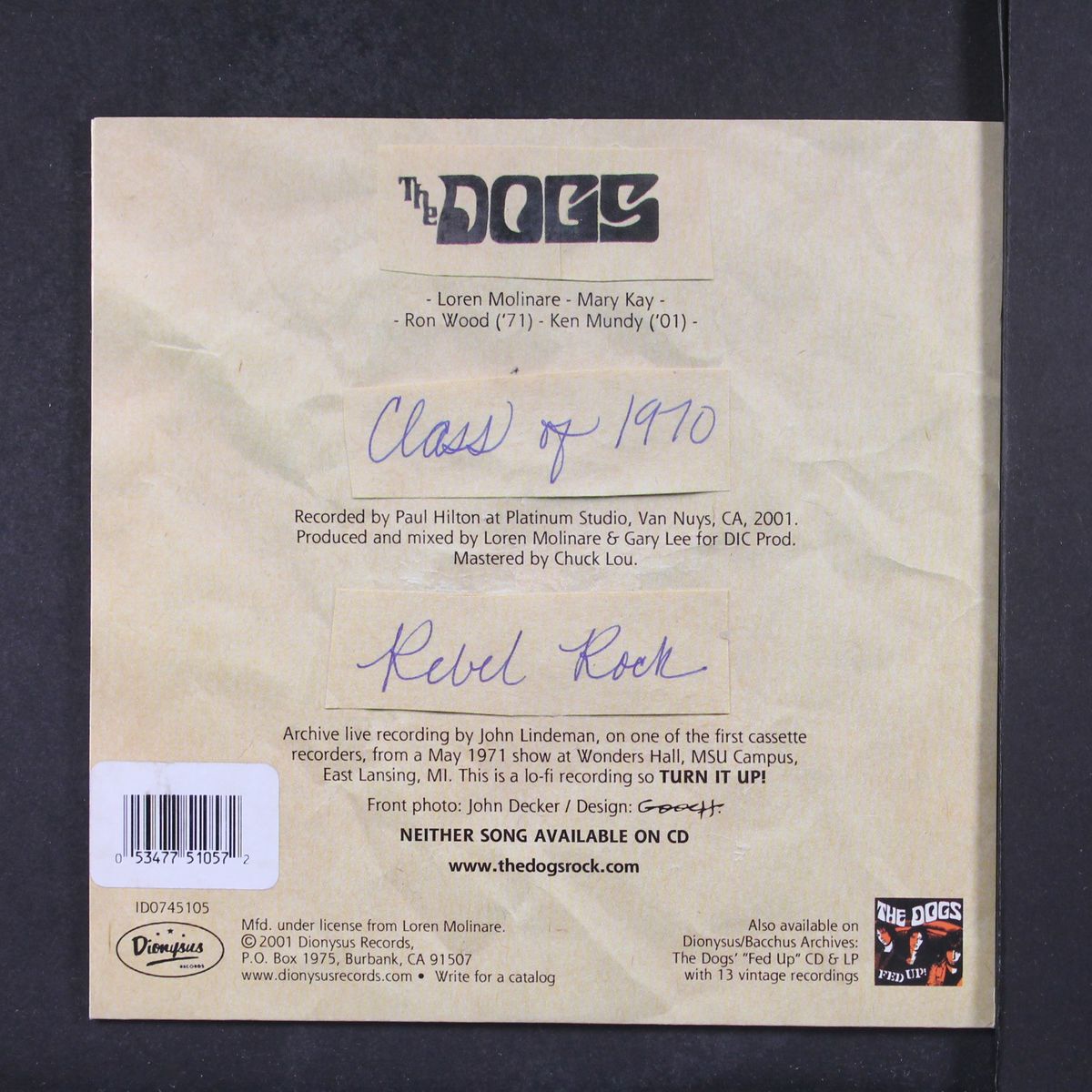 class of 1970 / rebel rock by DOGS