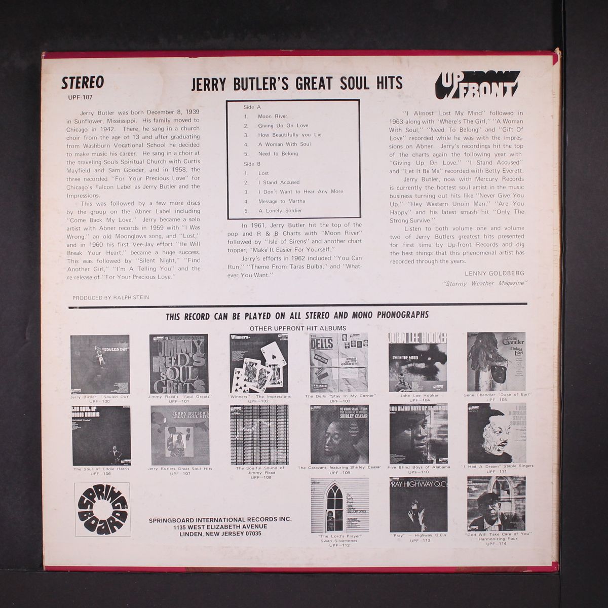 great soul hits by JERRY BUTLER