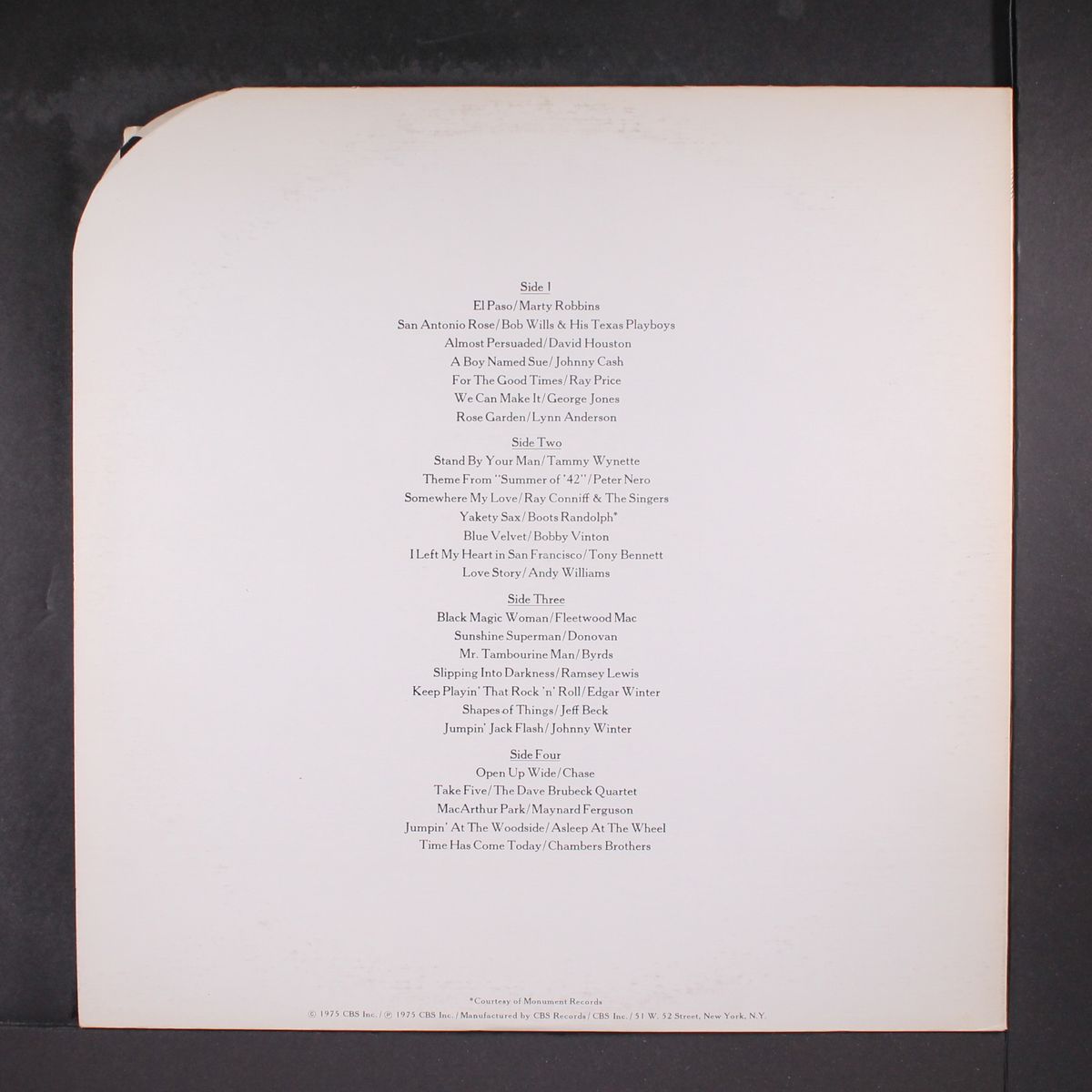 cbs records two-fers are great musical values! by VARIOUS
