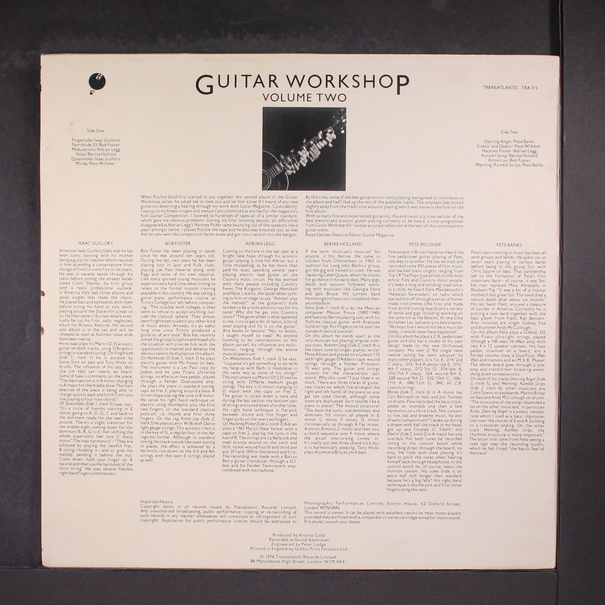 guitar workshop vol. 2 by VARIOUS
