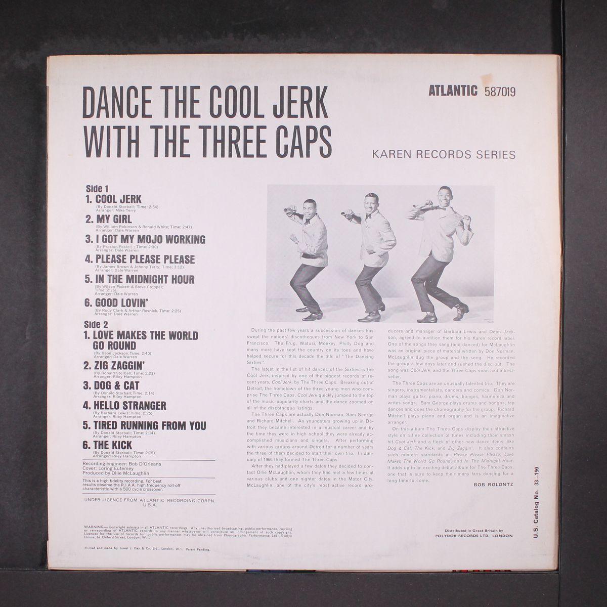 dance the cool jerk by THREE CAPS