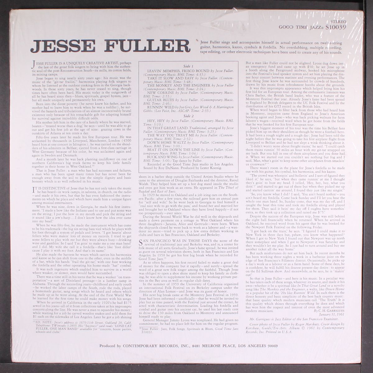 the lone cat by JESSE FULLER