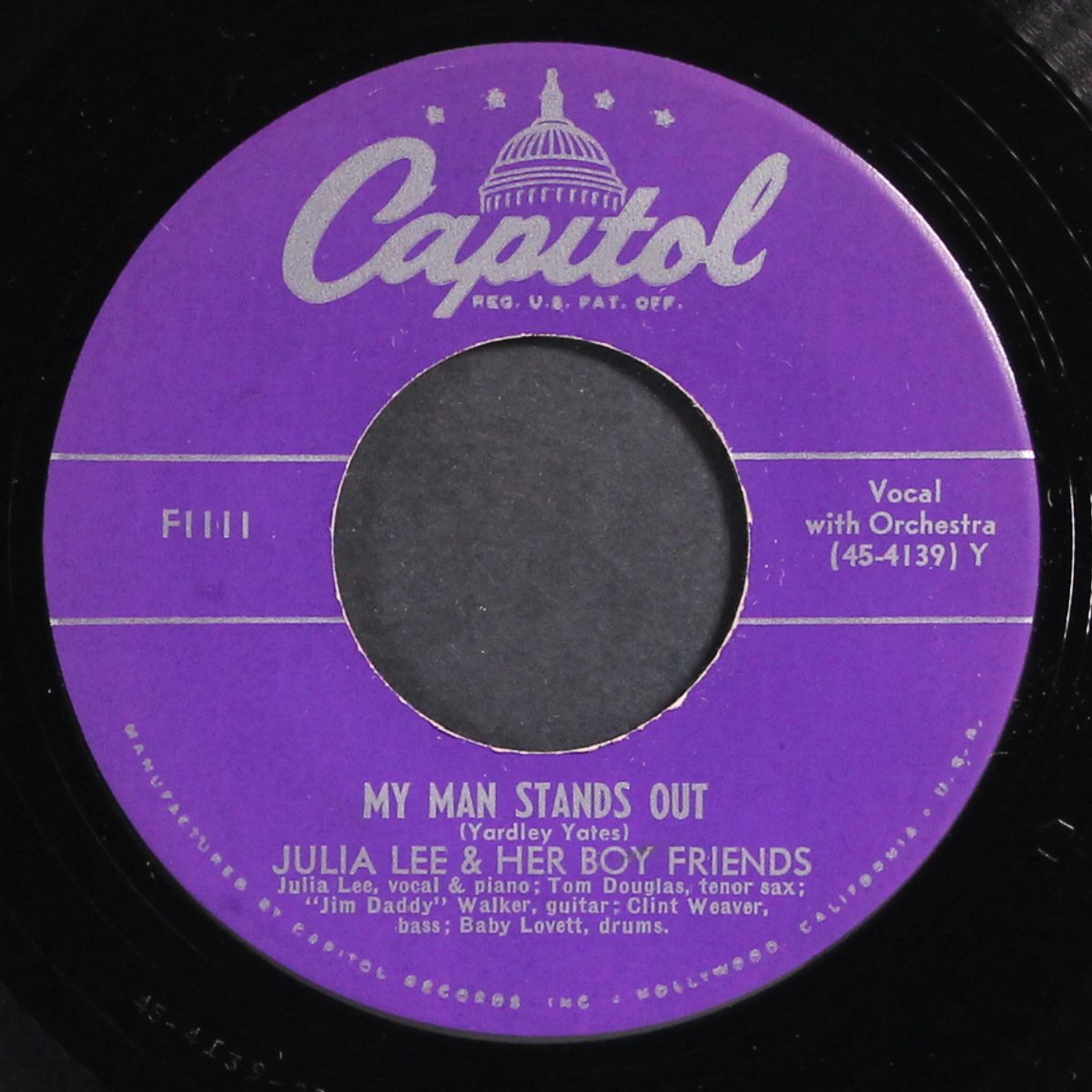 my man stands out / don't come to soon by JULIA LEE & BOYFRIENDS